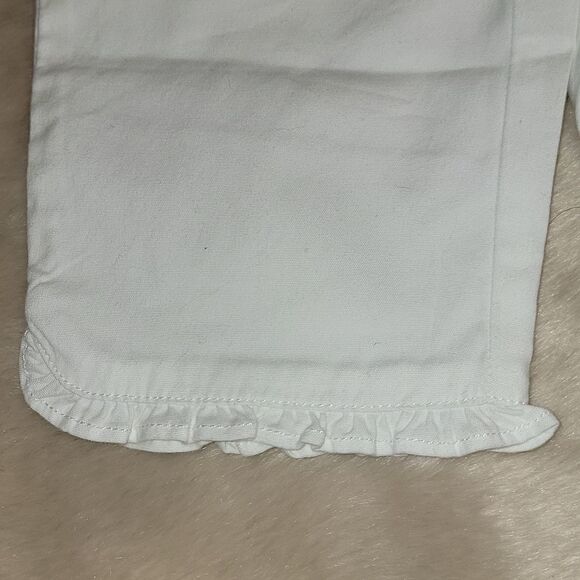 JANIE AND JACK WHITE RUFFLE HEM CAPRIS, SIZE 12-18 MONTHS, NEW! - Picture 7 of 9